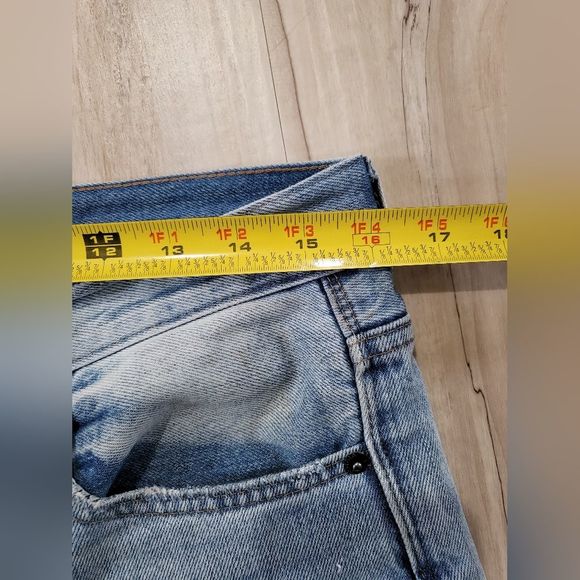 Pistola Button Fly Midrise Denim Jeans Worn Style Size 28 - Picture 14 of 16